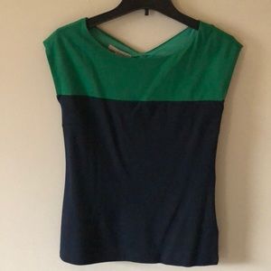 Banana Republic Green & Blue Top